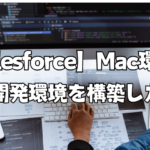 【Salesforce】Mac環境にSalesforce開発環境を構築した際の備忘録