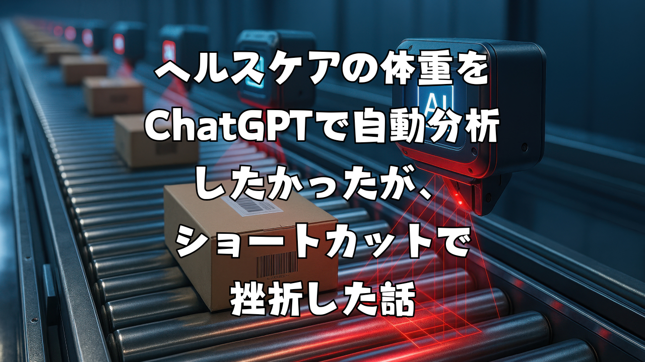 ヘルスケアの体重をChatGPTで自動分析したかったが、ショートカットで挫折した話