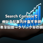 Search Consoleで伸びる記事だけ直す手順（表示回数→クリック率の順）